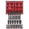 Accessories Milwaukee Tools | Milwaukee 31Pc. Shockwave Impact Duty 1/2" Drive Metric & Sae Packout Deep Socket Set 49-66-6806