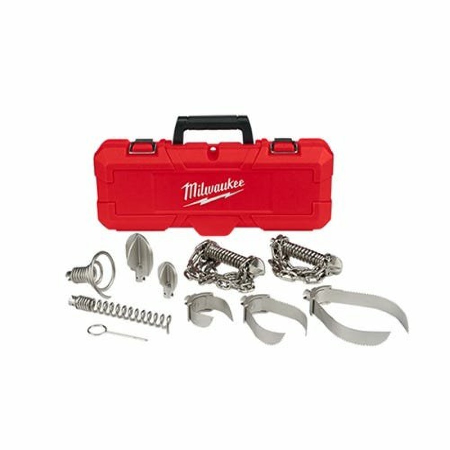 Power Tools Milwaukee Tools | Milwaukee Head Attachment Kit For 7/8" Sectional Cable 48-53-3840