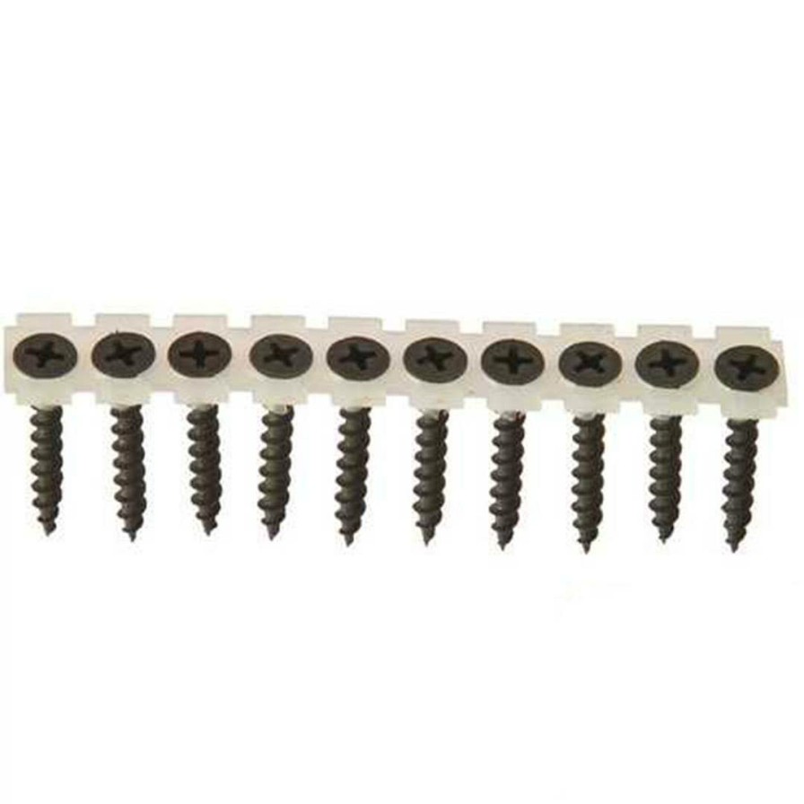 Hardware & Jobsite Supplies Grip Rite | Grip Rite 6X1-5/8 Coarse Phosphate-Plated Black Philips Drywall Screw 1000Ct Cs158C1Mbk