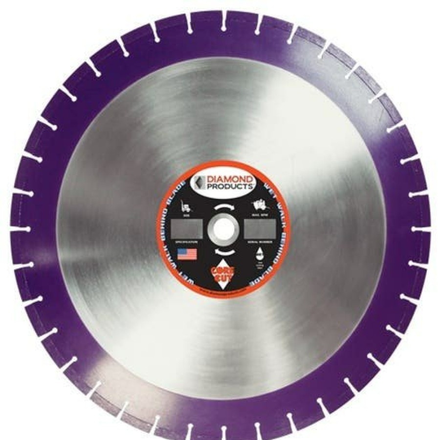 Accessories Diamond Products | Diamond Products 26" X .155 X 1" Imperial Purple Cured Concrete Wet Blade 36815