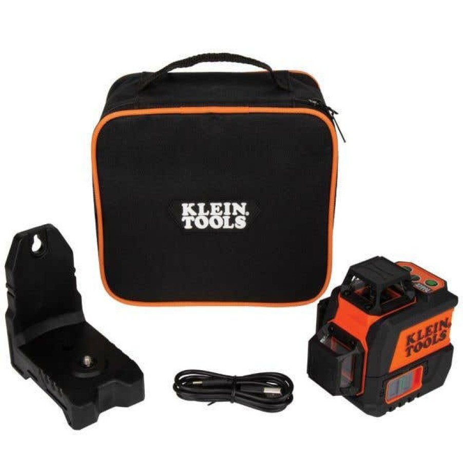 Power Tools Klein Tools | Klein Compact Green Planar Laser Level 93Cplg