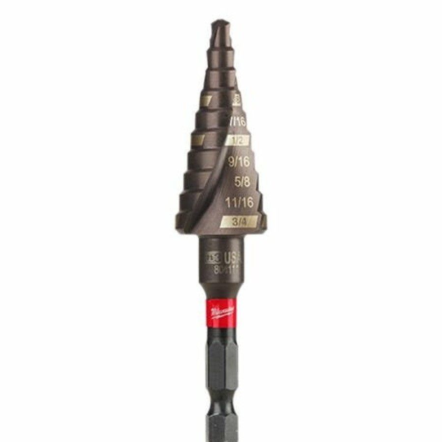 Accessories Milwaukee Tools | Milwaukee Shockwave 3/16" - 3/4" Impact Duty Step Bit #3 48-89-9243