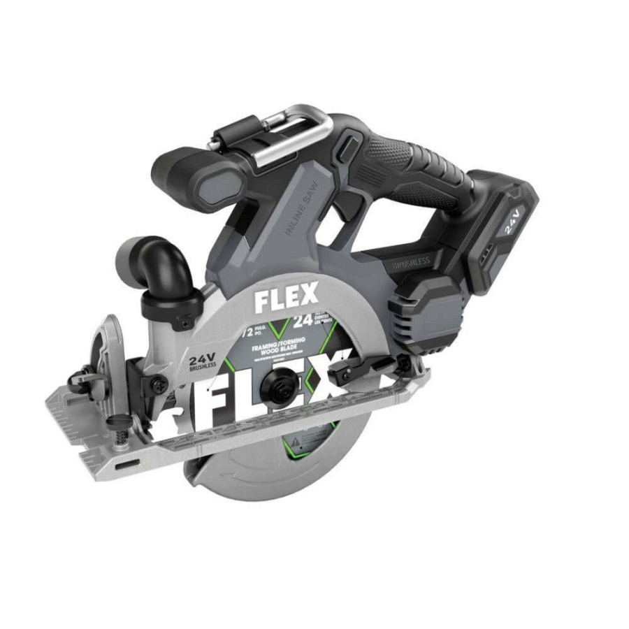 Power Tools FLEX | Flex 24V 6-1/2" In Line Circular Saw - Bare Tool Fx2131A-Z