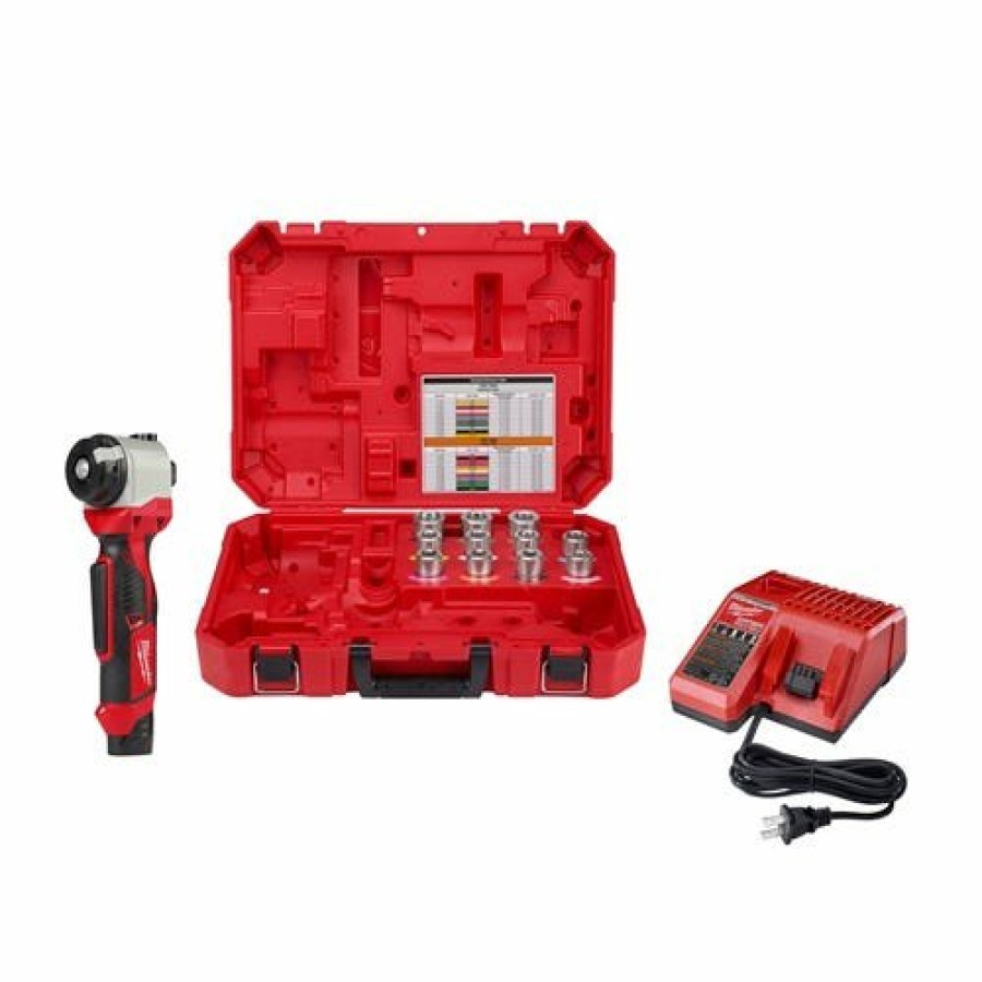 Power Tools Milwaukee Tools | Milwaukee M12 Cable Stripper Kit For Al Thhn / Xhhw 2435Al-21