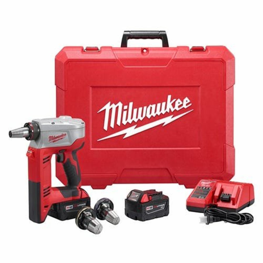 Power Tools Milwaukee Tools | Milwaukee M18 Propex Expansion Tool (3.0Ah) Kit W/ 1 - 1-1/4" Heads 2632-22Xc