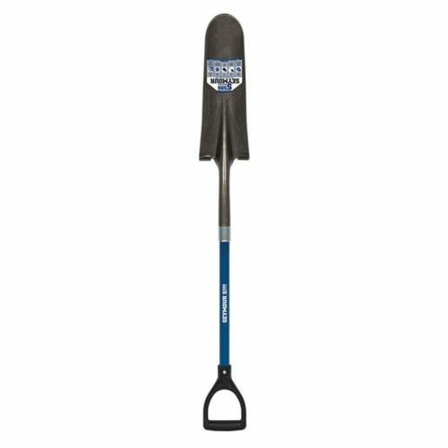 Hand Tools Seymour Outdoor Tools | Seymour 26" 14 Gauge Drain Spade D-Grip S500 Industrial Fiberglass Handle 49459